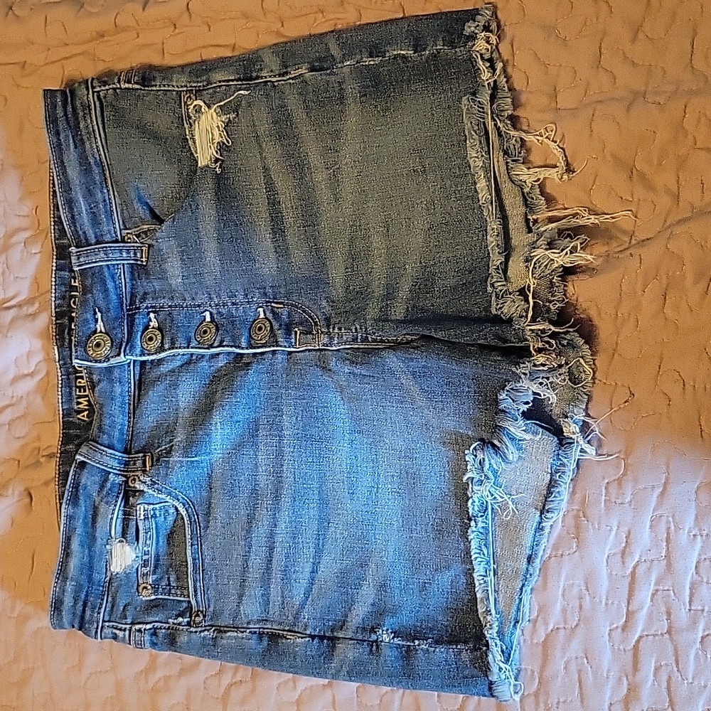 Women's American Eagle, Next Level Stretch, High Rise Shortie, Size 12